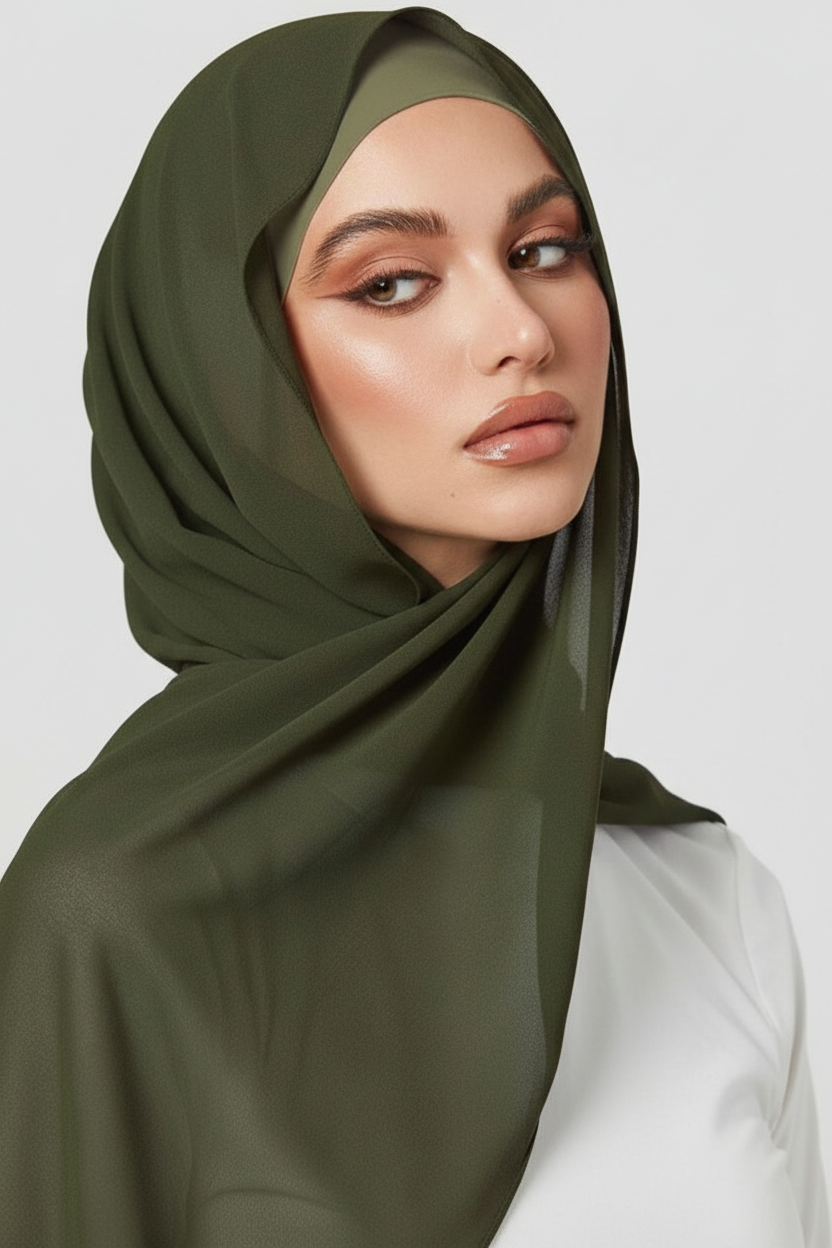 Chiffon Draped hijab